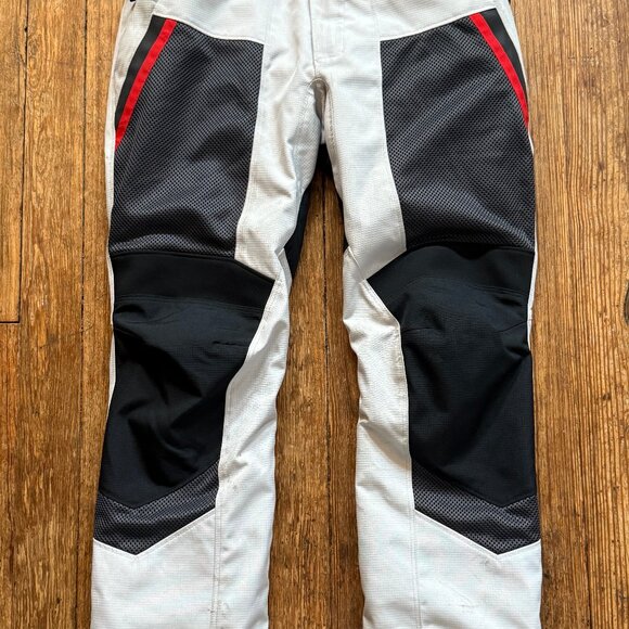 RevIt Tornado 4 Silver-Black Motorcycle Pants Men’s XL Rev'It FPT138 - Picture 1 of 8